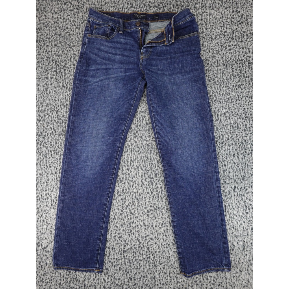 Lucky Brand 221 Straight Jeans Mens 31x32 Blue Dark Wash Denim Pants